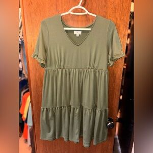 True Craft Tiered Mini Dress
